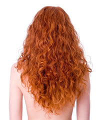 Long curly hair brown wig